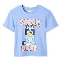 T-shirt à imprimé graphique Bluey pour filles