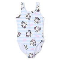 Maillot de bain imprimé 1 pièce Hello Kitty pour filles