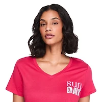 George Women's V-Neck Sleep T-Shirt