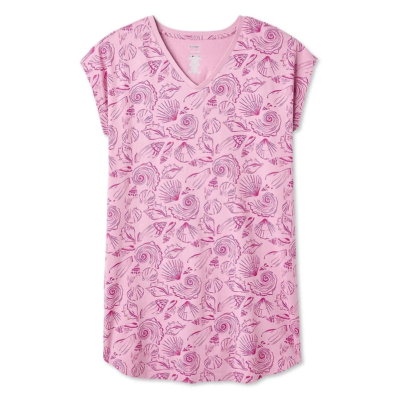 Chemise de nuit à encolure en V George pour femmes