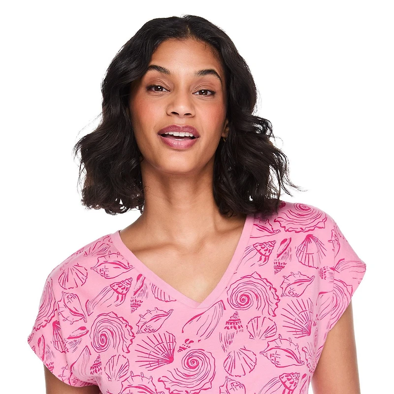 Chemise de nuit à encolure en V George pour femmes