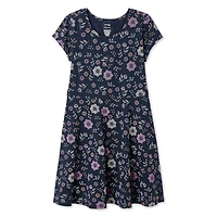 Robe patineuse à manches courtes George pour filles