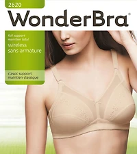 WonderBra Classic Support Wireless Bra, Sizes: 34B