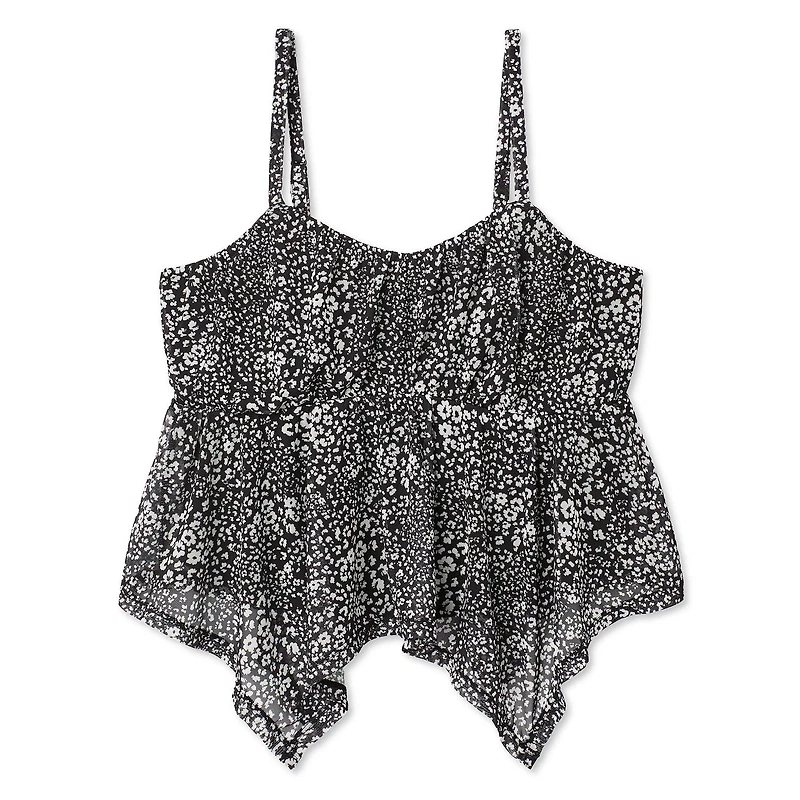 My Sister's Closet Girls' Hanky Hem Babydoll Cami