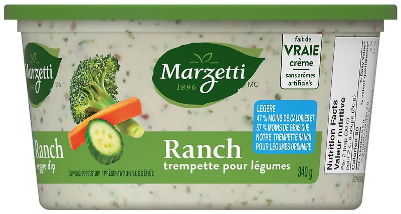 Marzetti Light Ranch Veggie Dip, 340g