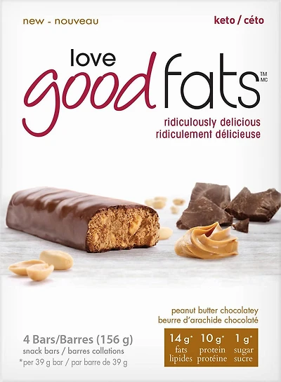 Beurre d’arachide chocolaté Bars