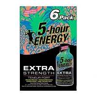 5 Hour Energy Extra Fort Rafale Tropicale 6PK