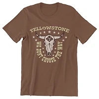 Yellowstone Tee shirt femme. Ce t-shirt à manches courtes et col rond pour femme peut facilement être porté avec votre jean ou votre bas préféré et