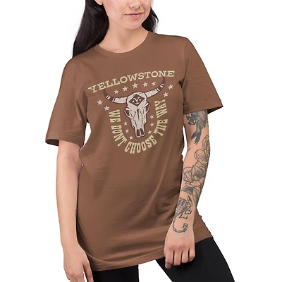 Yellowstone Ladie's tee shirt. This short sleeve crew neck tee shirt for women can easily be worn with your favorite jeans or bottom and