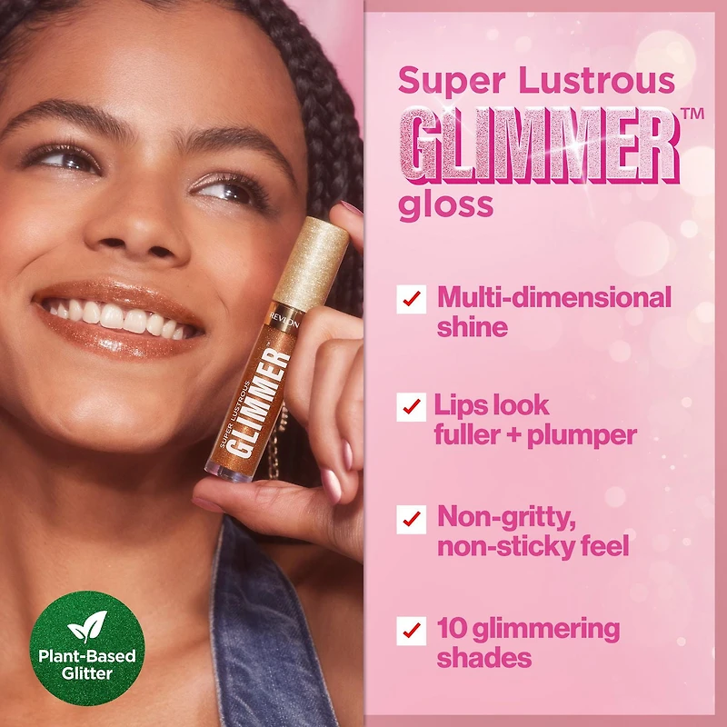 Brillant à lèvres Super Lustrous Glimmer™, brillant à lèvres haute brillance 0.13 fl oz