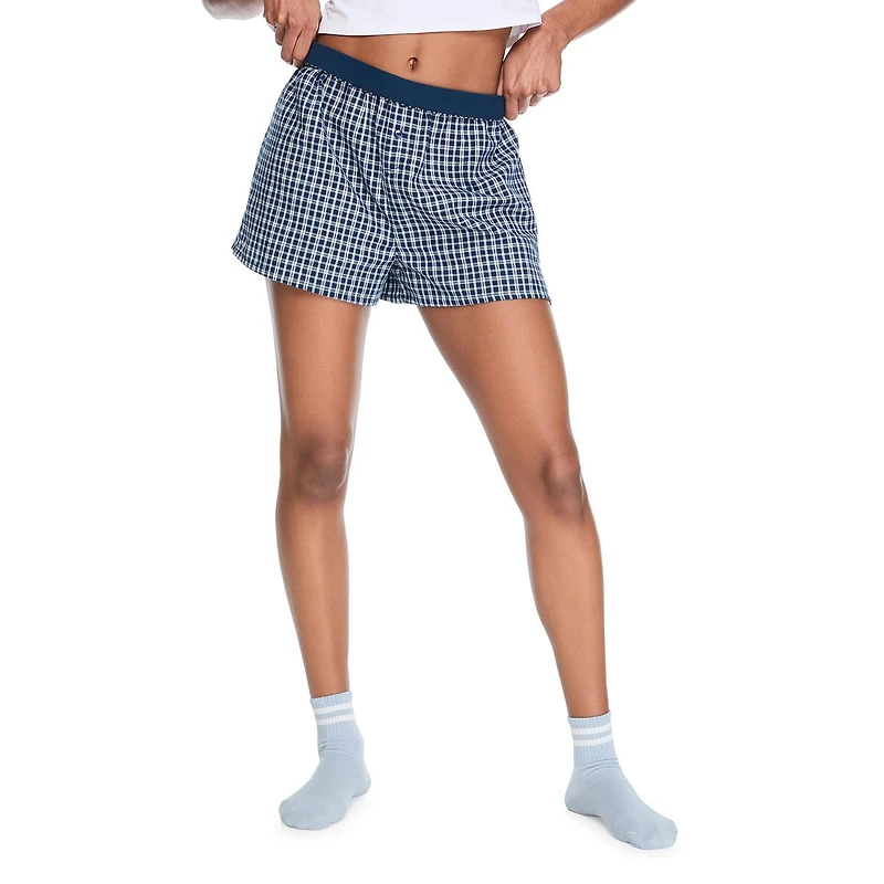 Caleçon boxeur de nuit en twill No Boundaries pour femmes