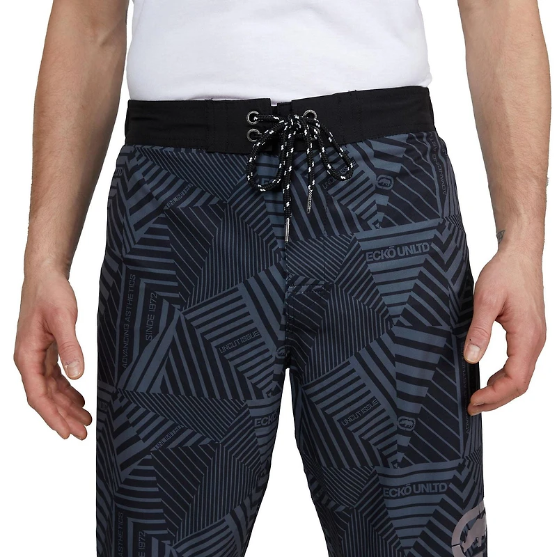 Ecko Men's Swim Take Flight Geometric Board Shorts