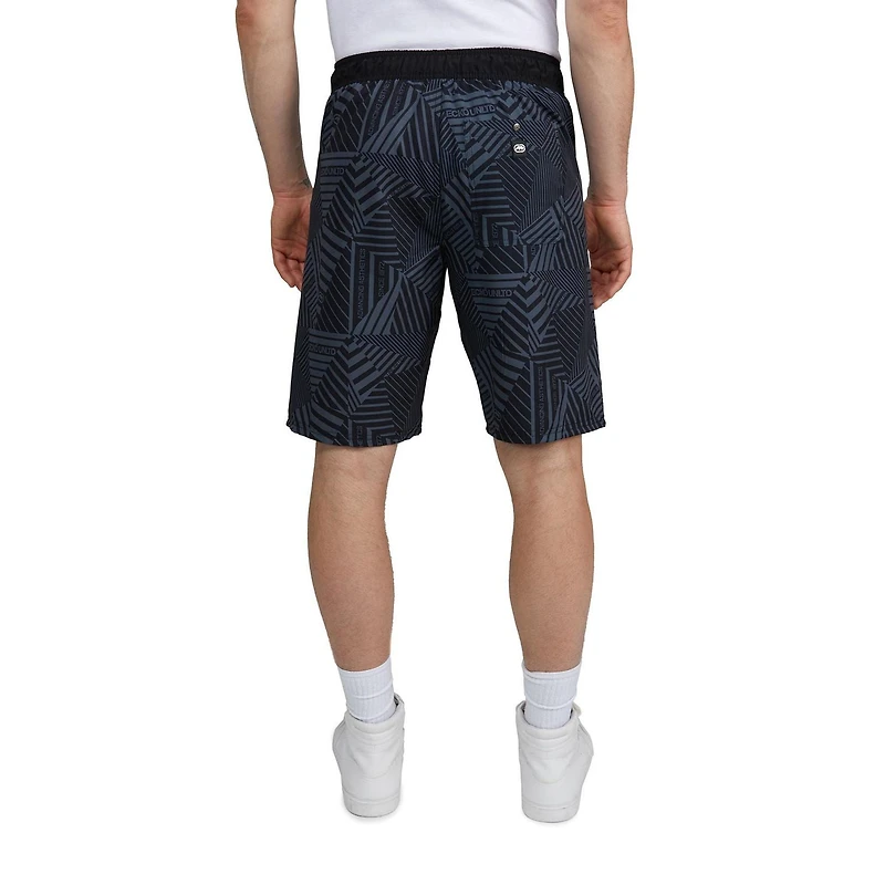 Ecko Men's Swim Take Flight Geometric Board Shorts