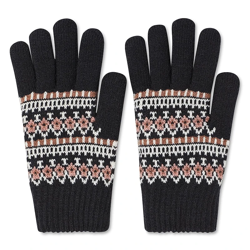 Time and Tru Women's Jacquard Gloves