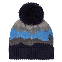 Tuque à revers replié à motif de paysage d’hiver George pour garçons