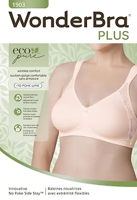 WonderBra Plus Style No Poke Side Stay Wireless Bra