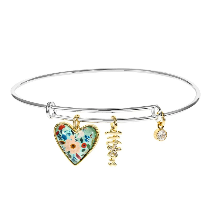 Luxury Designs Adjustable Heart Mom bracelet