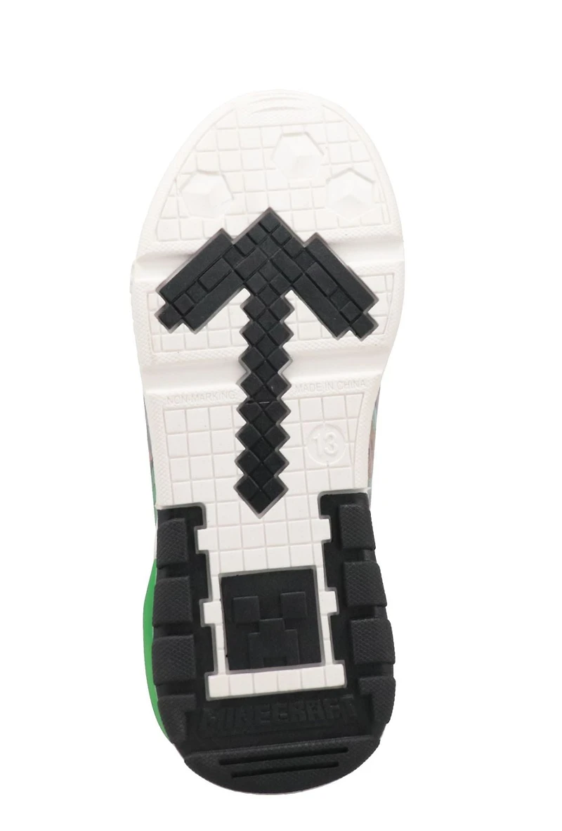 Chaussures de sport Minecraft avec lumières pour garçons