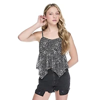 My Sister's Closet Girls' Hanky Hem Babydoll Cami