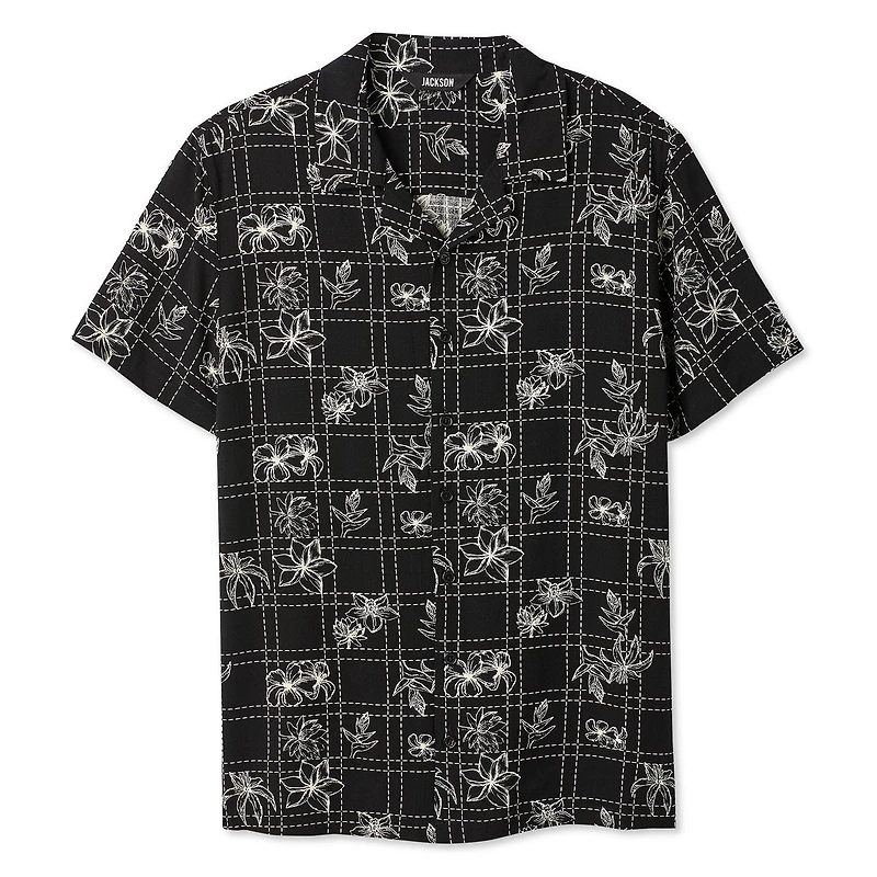 Jackson Boys' Short Sleeve Textured Resort Shirt