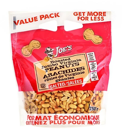 Roasted Jumbo Virginia Peanuts Salted, 750g
