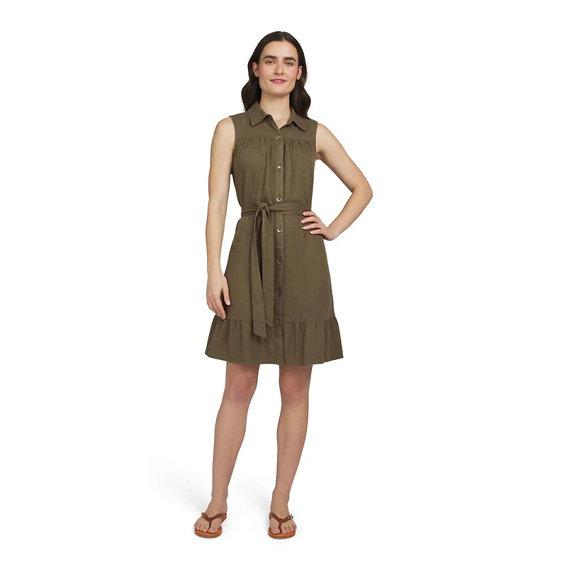 CHAPS BELTED DRESS