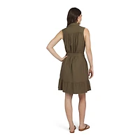 CHAPS BELTED DRESS