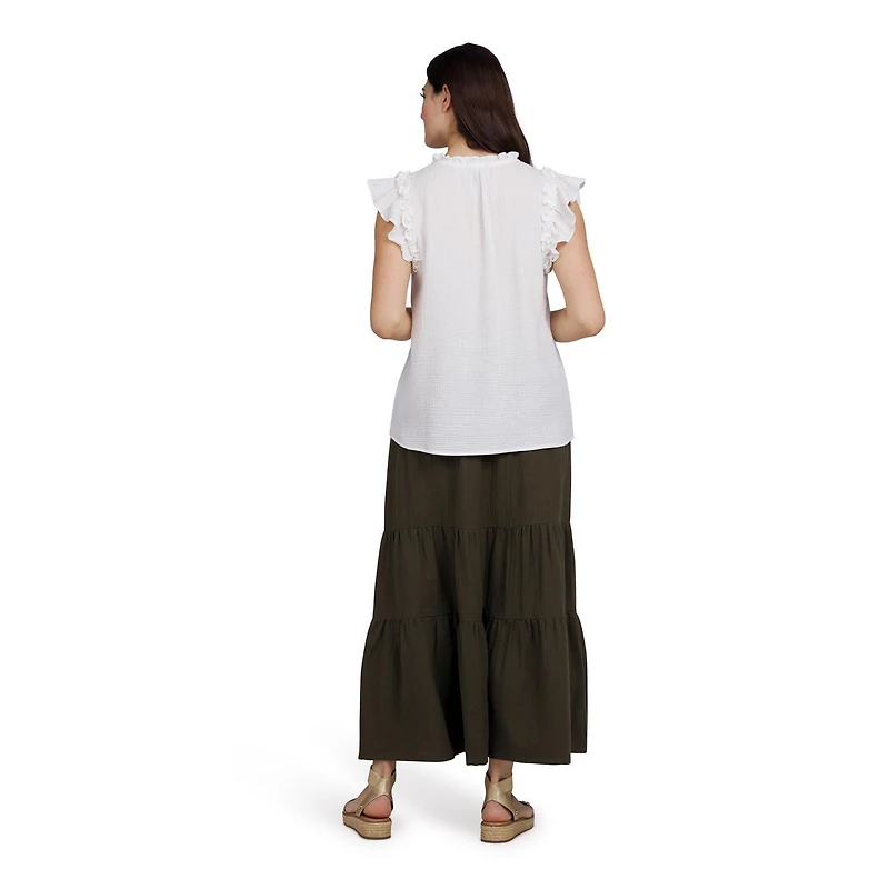 CHAPS FLUTTER TOP