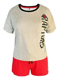 Toronto Raptors two piece pajama set for ladies
