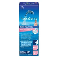 hydraSense Ultra-Gentle Mist Nasal Spray, Baby Nasal Care, Relieves Congested And Stuffy Noses, 100% Natural Source Seawater, Non-Medicated, Preservative-Free, Sterile, 100ml