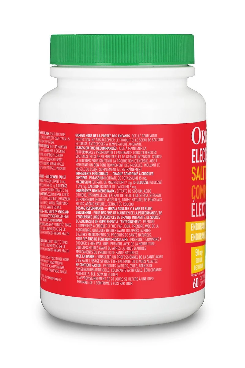 ORGANIKA ÉLECTROLYTES COMPRIMÉS DE SEL 60TAB