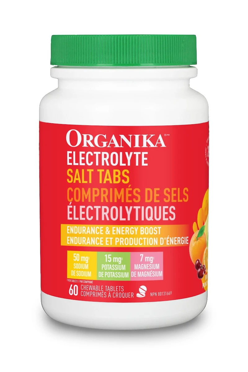 ORGANIKA ÉLECTROLYTES COMPRIMÉS DE SEL 60TAB