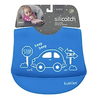 KU Silicatch bavoir en silicone - Bleu