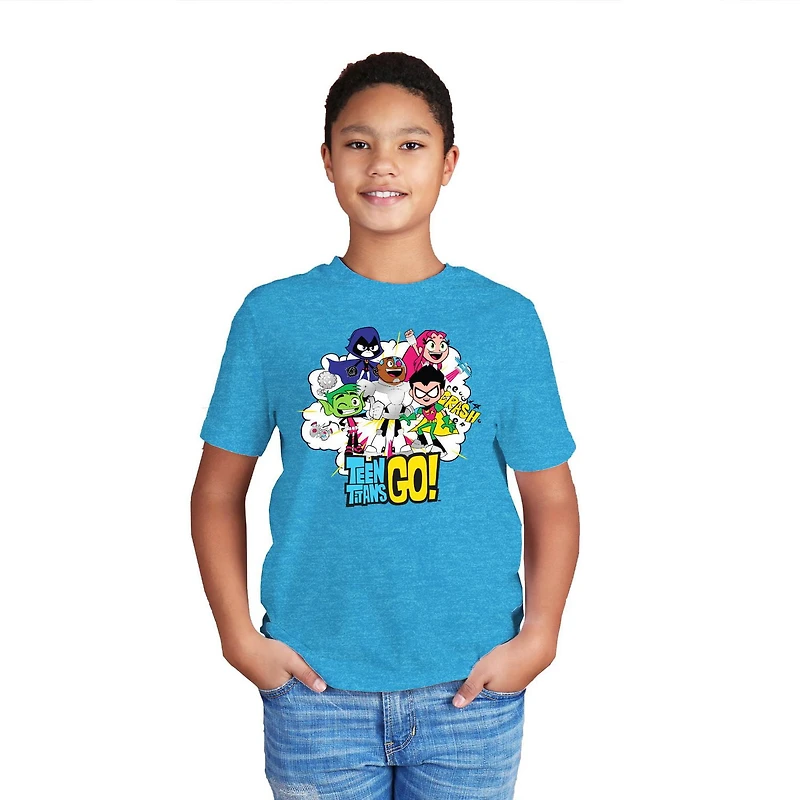 Boys Teen Titans Go! Crash Short Sleeve T-Shirt, Sizes: XS-XL