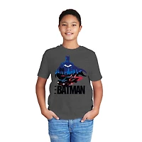 Boys The Batman Overlooks Short Sleeve T-Shirt, Sizes: XS-XL