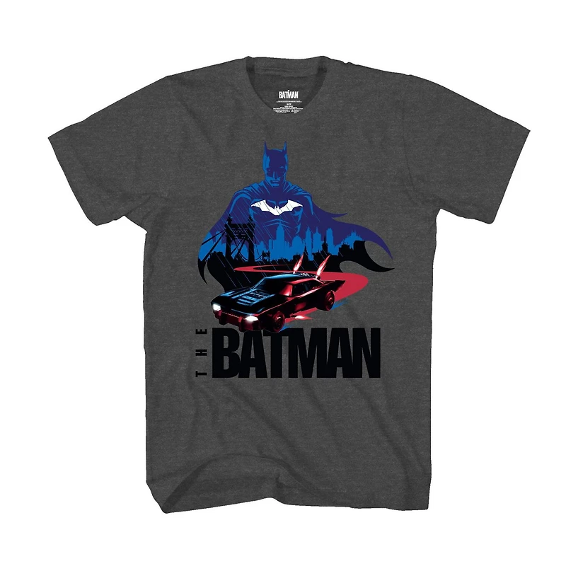 Boys The Batman Overlooks Short Sleeve T-Shirt, Sizes: XS-XL