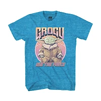 Boys Star Wars Zen Grogu Short Sleeve T-Shirt