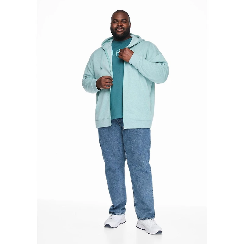 George Big Men's Full Zip Hoodie