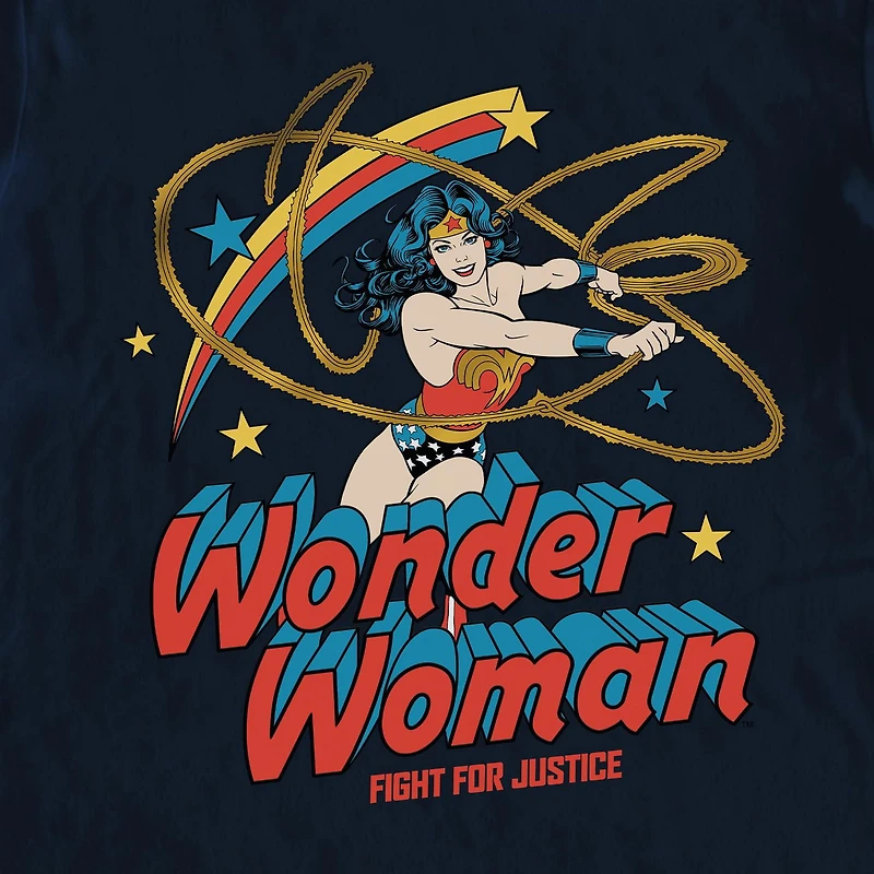 Ladies Wonder Woman Wonder Lasso Short Sleeve T-Shirt