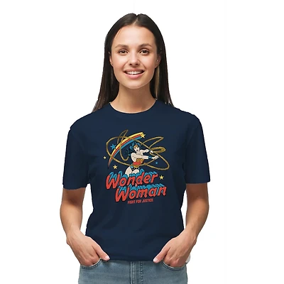 Ladies Wonder Woman Wonder Lasso Short Sleeve T-Shirt