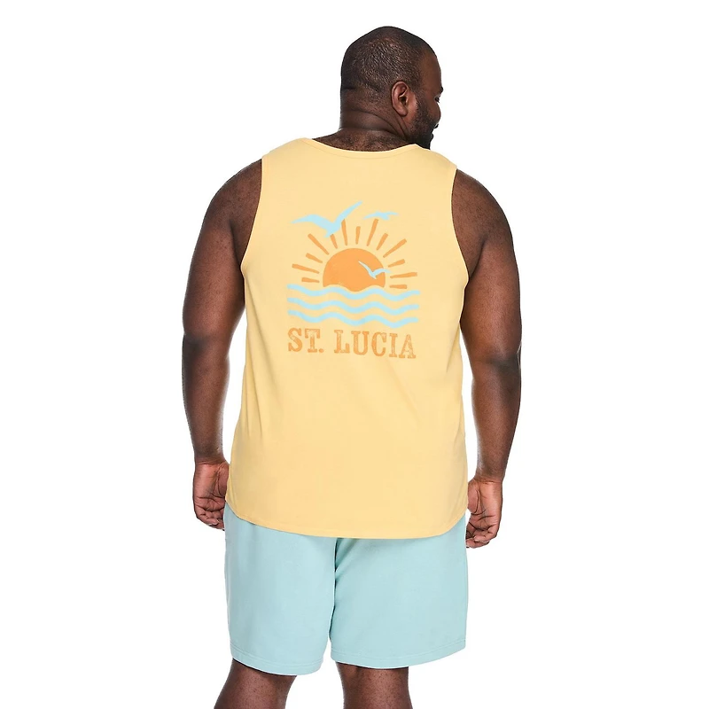 George Big Men's Graphic Tank Top
