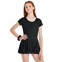Justice Girls' Two Piece Mesh Skirt Leotard Set