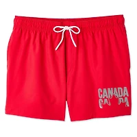 Short de bain style volley fête du Canada George pour hommes