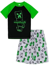 Minecraft two piece pajama set for boys