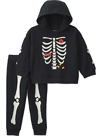 Carter's Child of Mine Toddler Boy 2-Piece Skeleton Hoodie and Pant Set