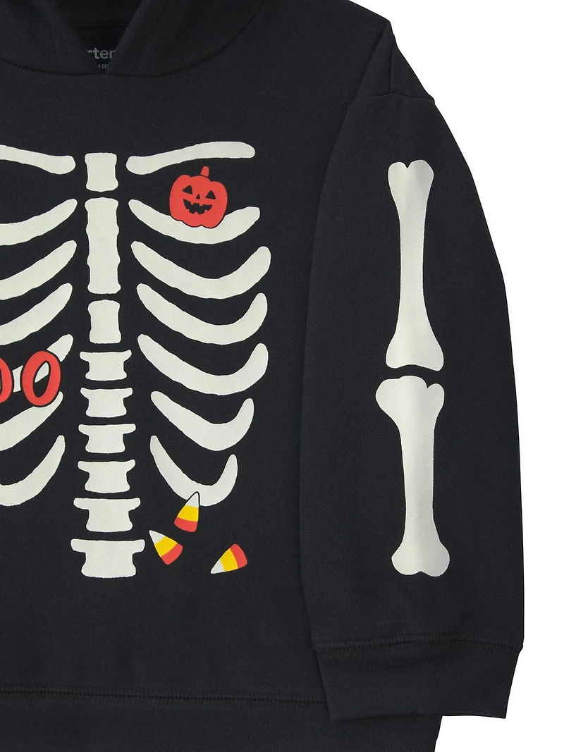 Carter's Child of Mine Toddler Boy 2-Piece Skeleton Hoodie and Pant Set