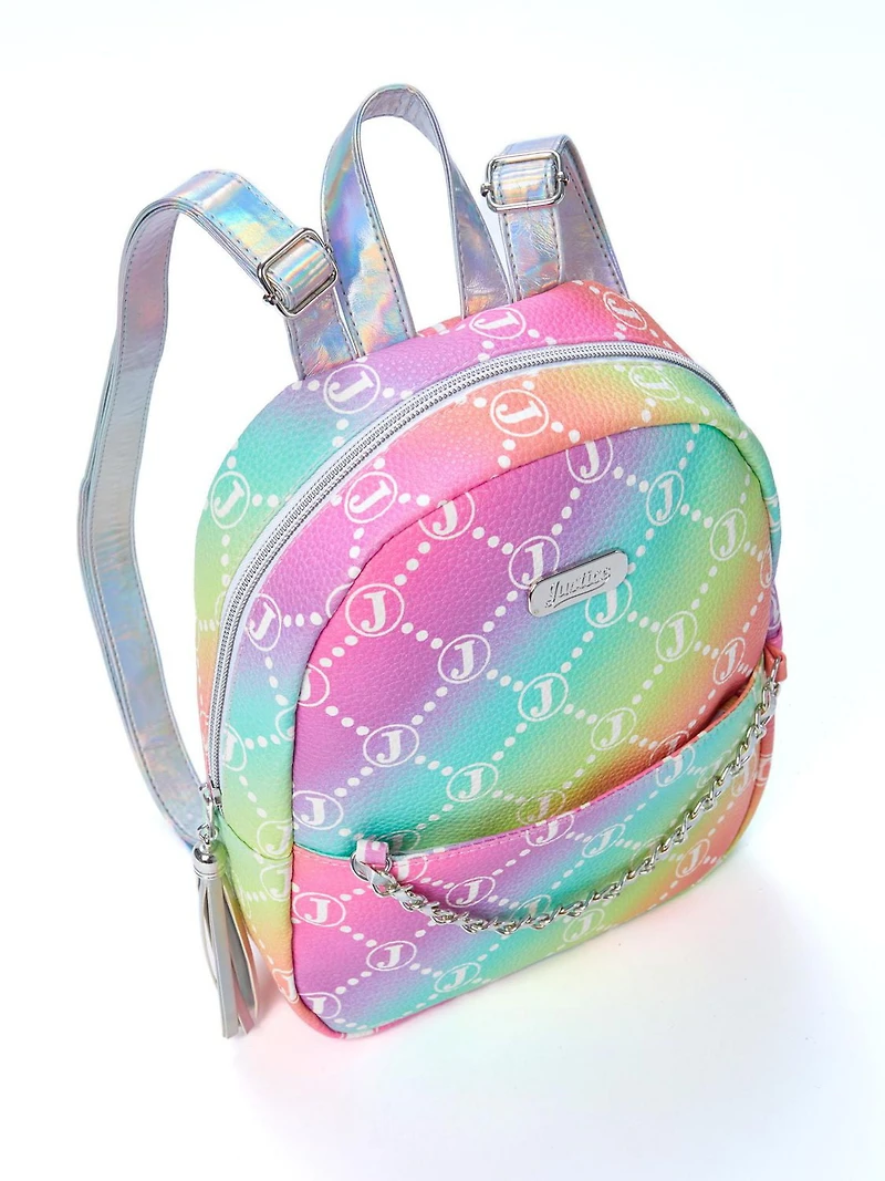 JUSTICE MINI SAC À DOS AVEC LOGO J