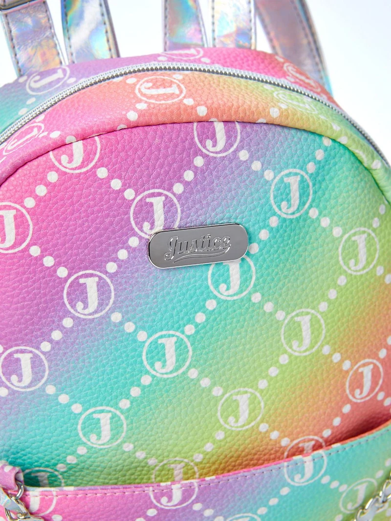 JUSTICE MINI SAC À DOS AVEC LOGO J