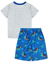 Jurassic two piece pajama set for boys