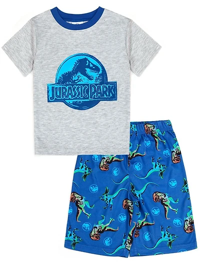 Jurassic two piece pajama set for boys